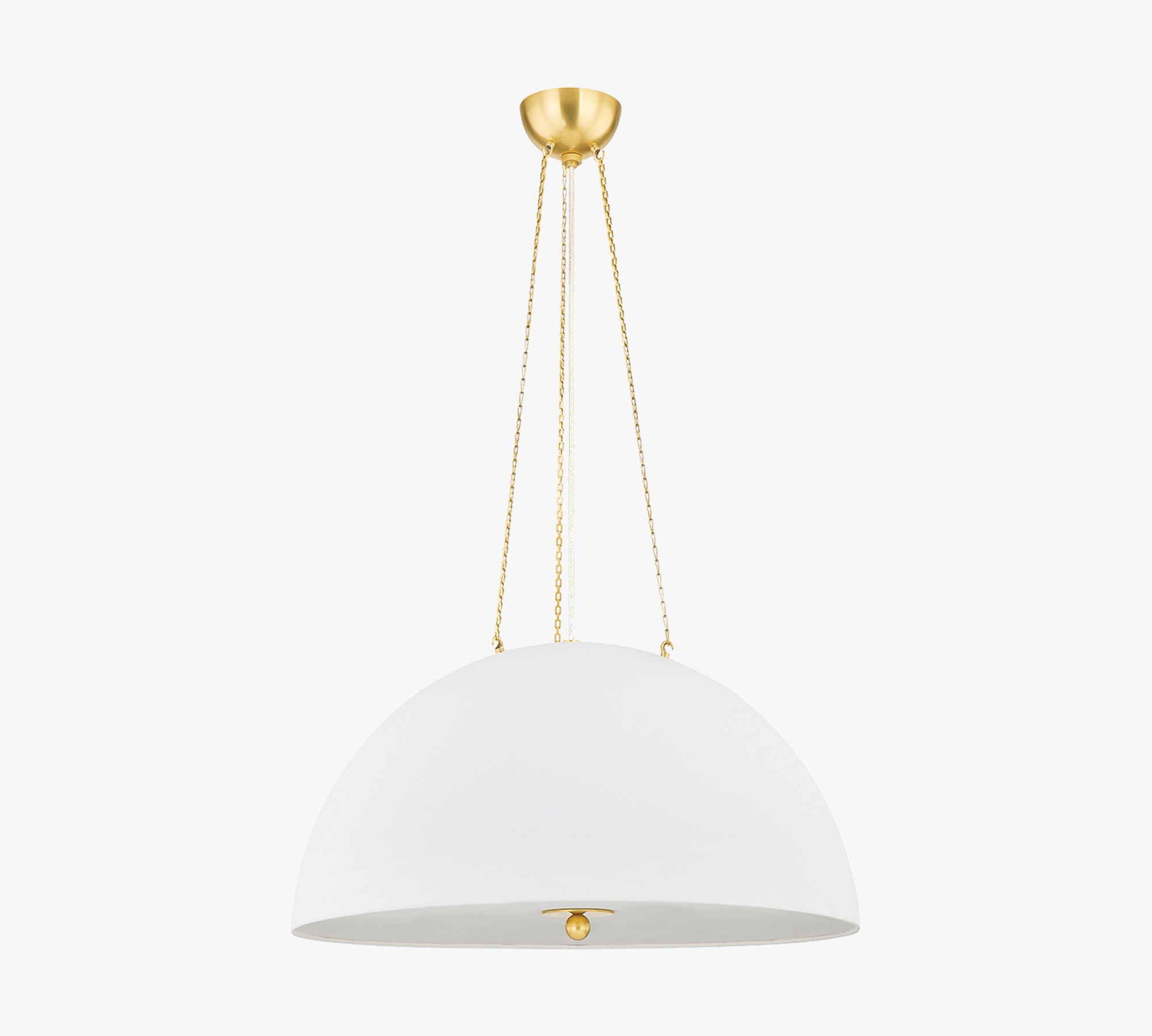 Elin Metal Dome Pendant (20"-30")