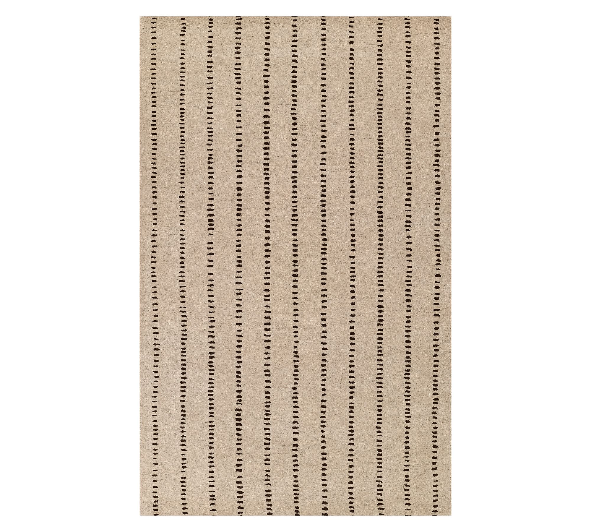 Okafor Hand-Tufted Wool Striped Rug