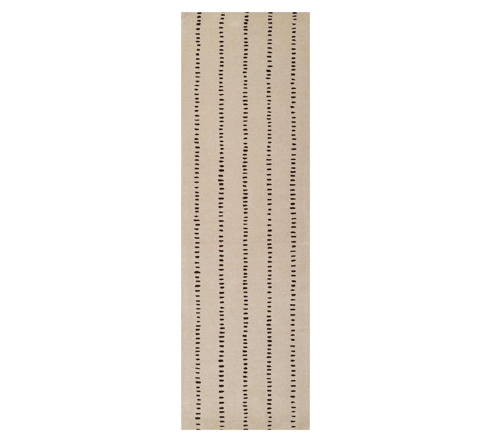 Okafor Hand-Tufted Wool Striped Rug