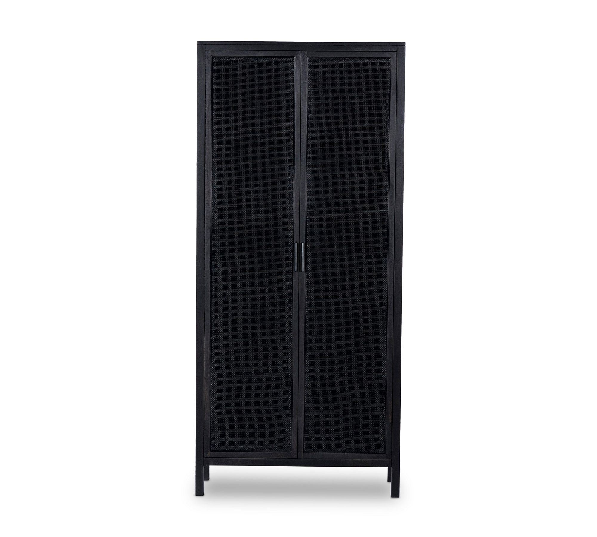 Dolores Cane Tall Storage Cabinet (38")