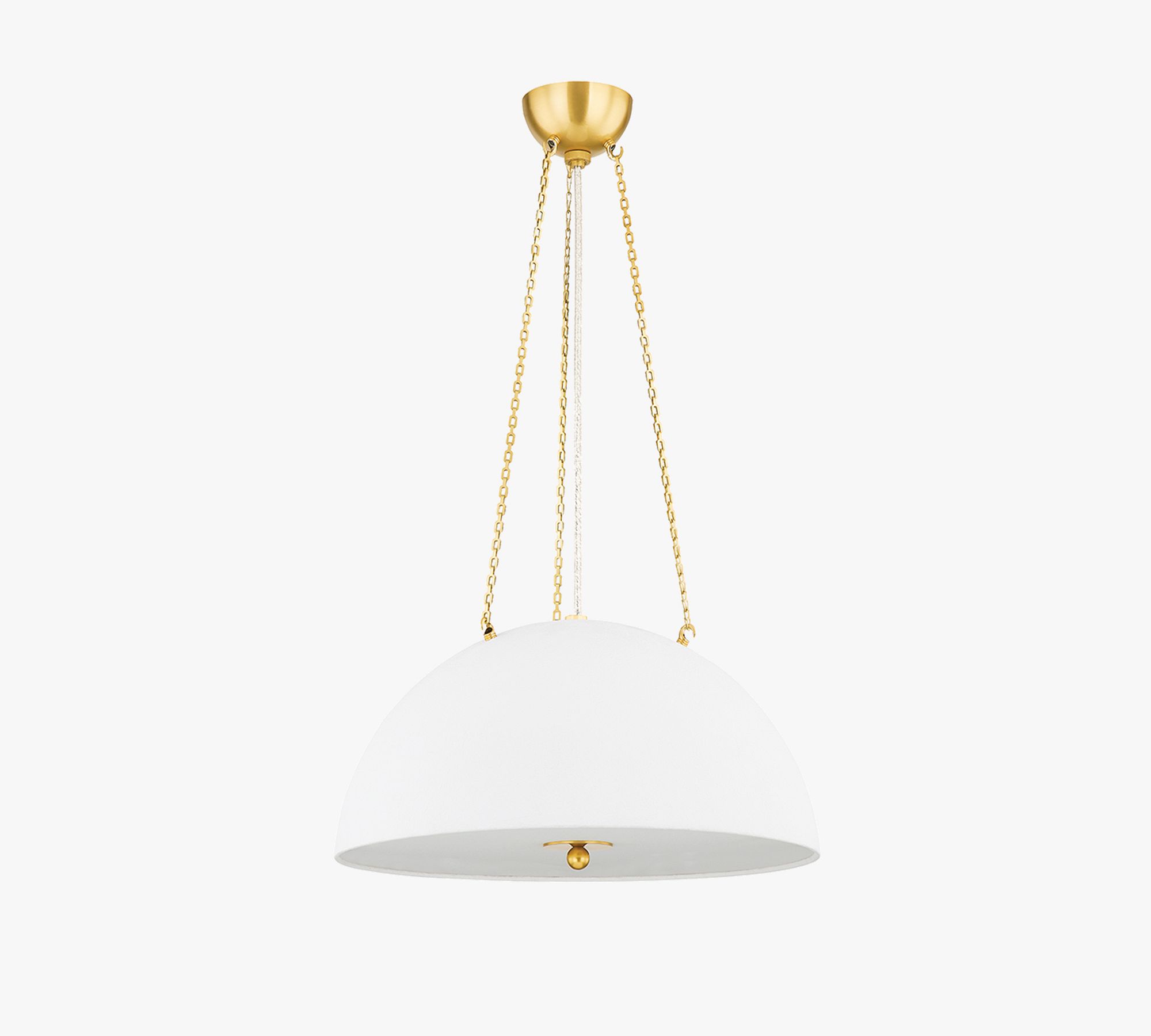 Elin Metal Dome Pendant (20"-30")