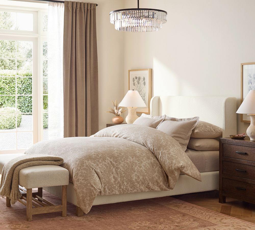 Sorrel Toile Jacquard Duvet Cover