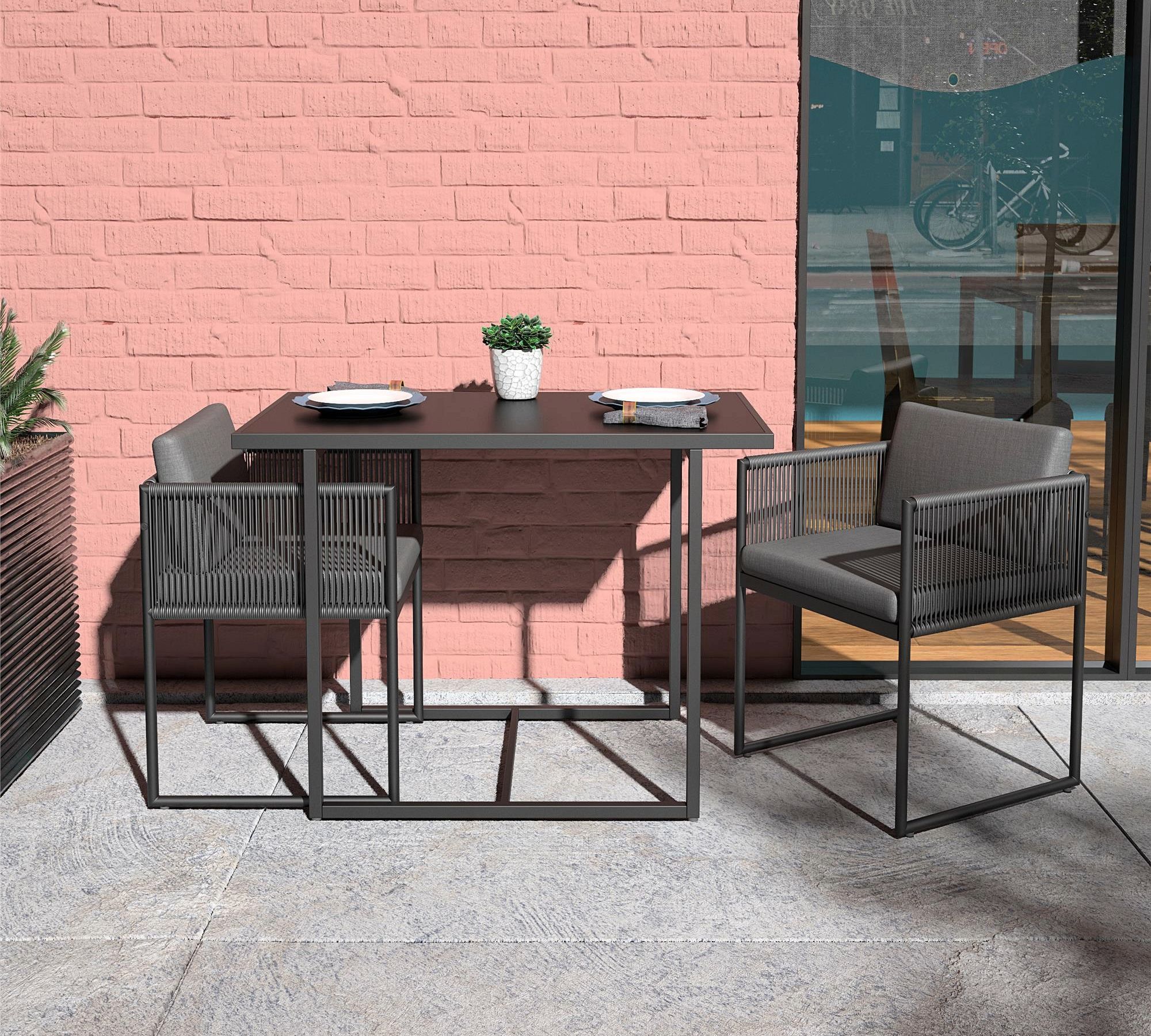 Cascade Bistro Table + Chairs Dining Set