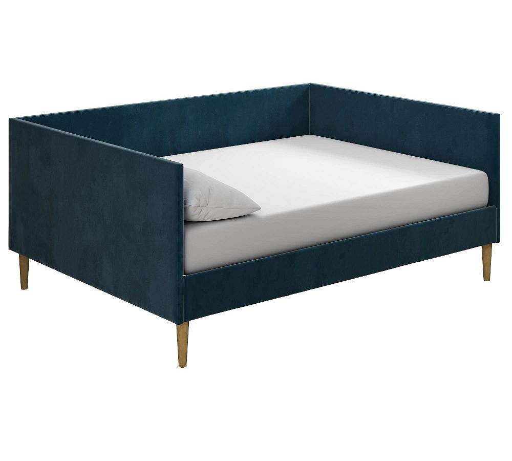 Nicosia Upholstered Daybed, Full, Blue