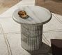 Dusky Round Marble End Table (20&quot;)