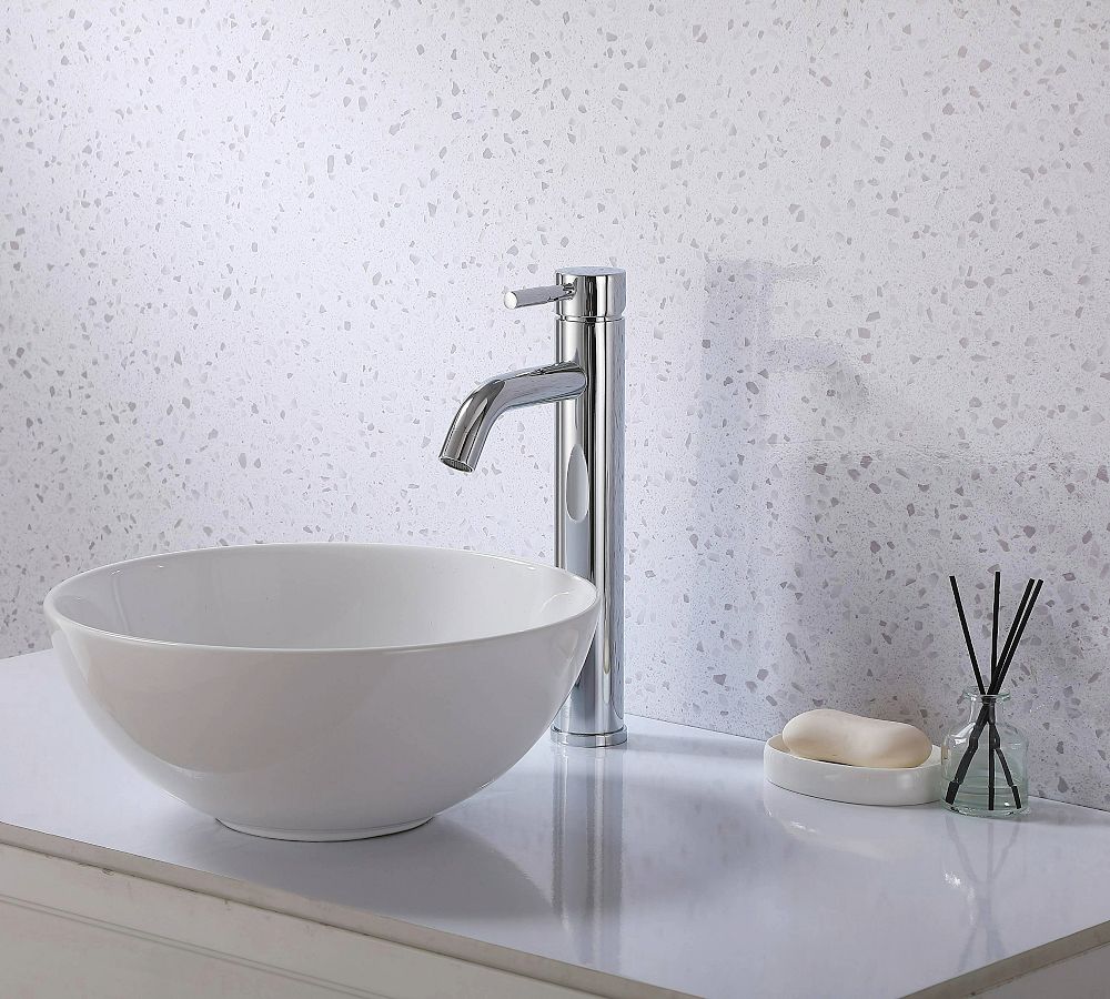 Langdon Tall Single Hole Bathroom Sink Faucet | Pottery Barn