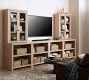 Modern Farmhouse 136&quot; Entertainment Center with Display Hutch