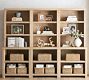 Modern Farmhouse 102&quot; Shelf with Open Cabinets