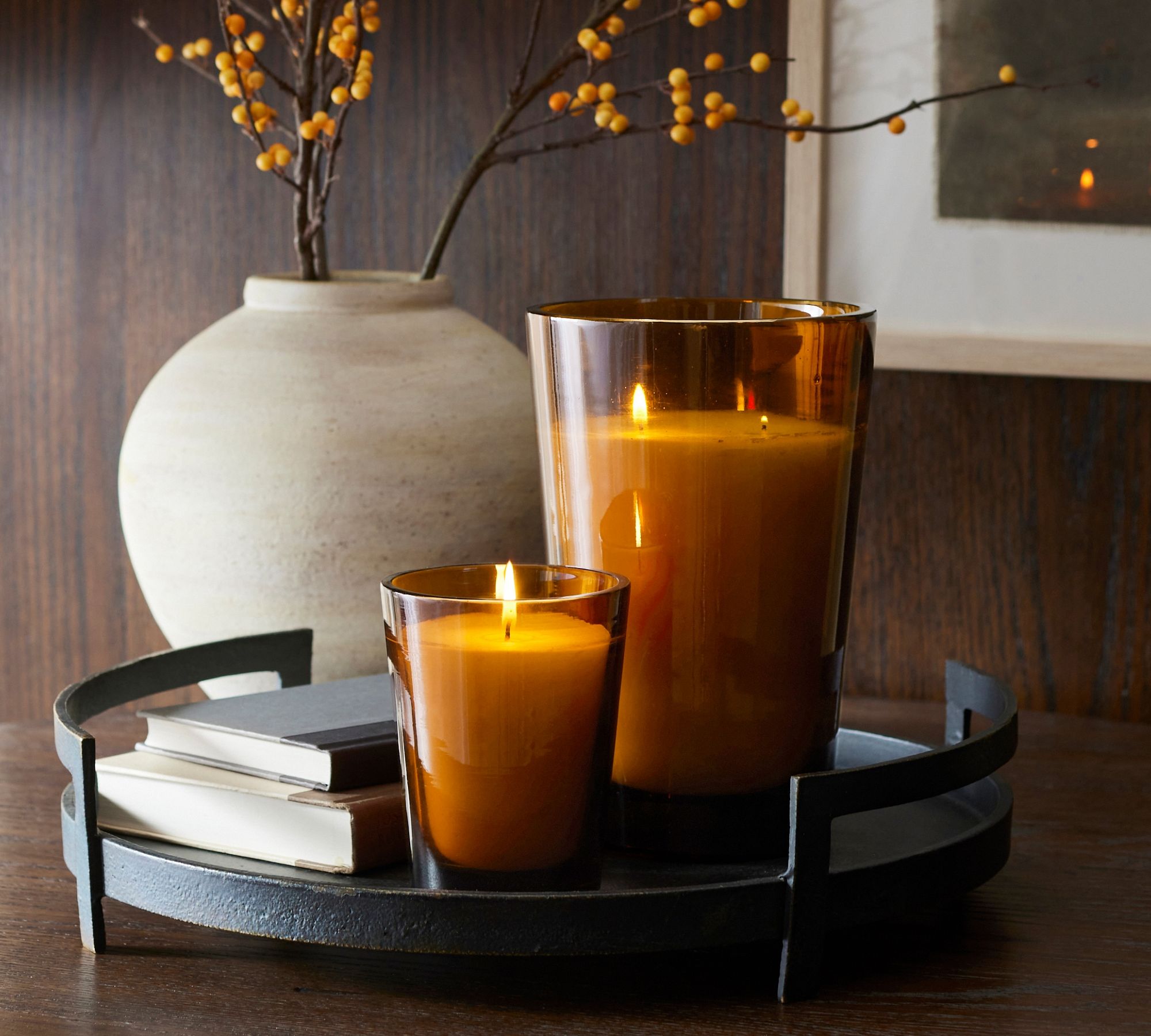 Handcrafted Tapered Scented Candles - Palo Santo