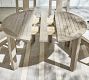 Indio Eucalyptus Round Extending Outdoor Dining Table (48&quot;-93&quot;)