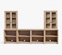 Modern Farmhouse 136&quot; Entertainment Center with Display Hutch