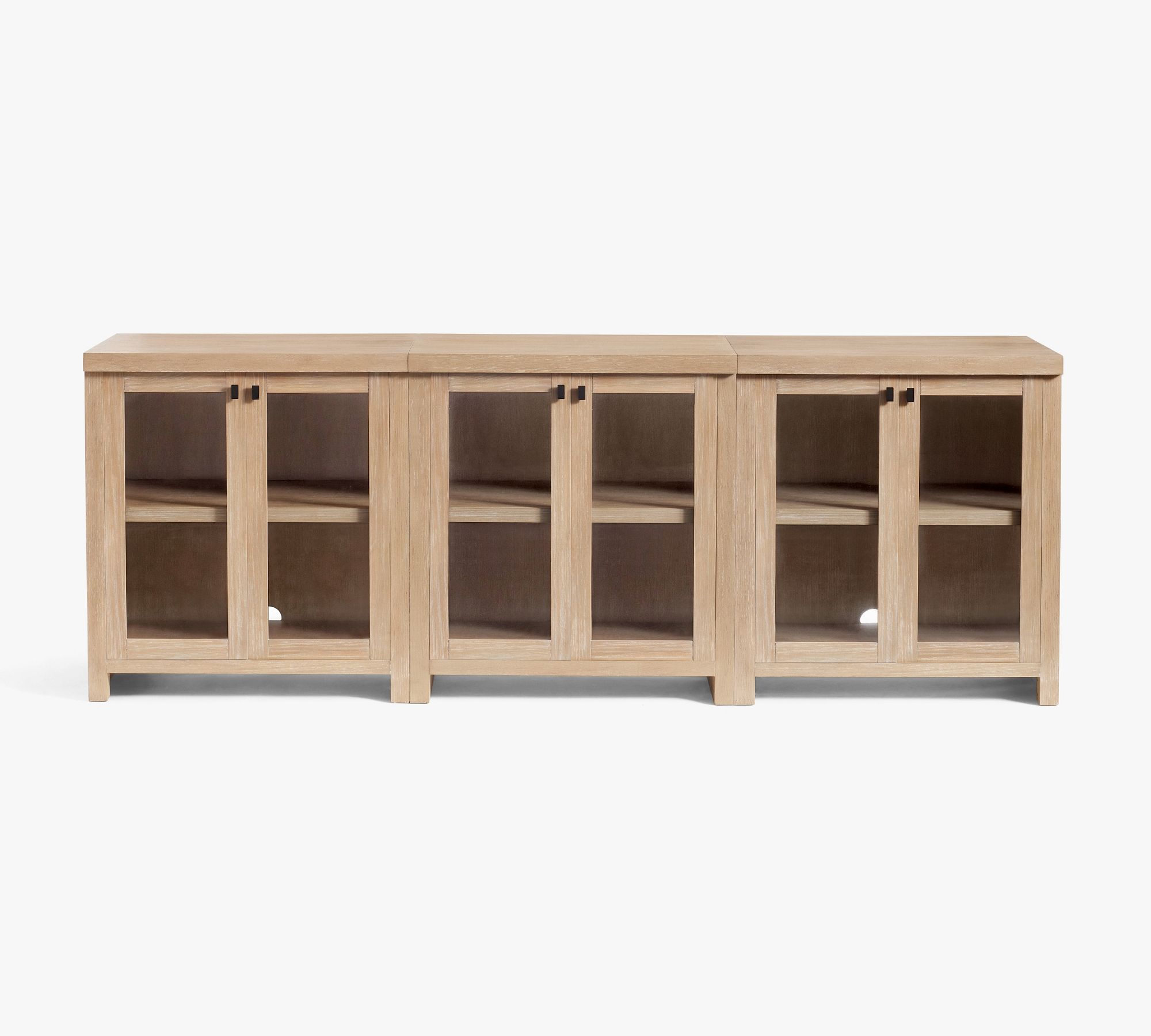 Modern Farmhouse Display Buffet with Cabinet (102")