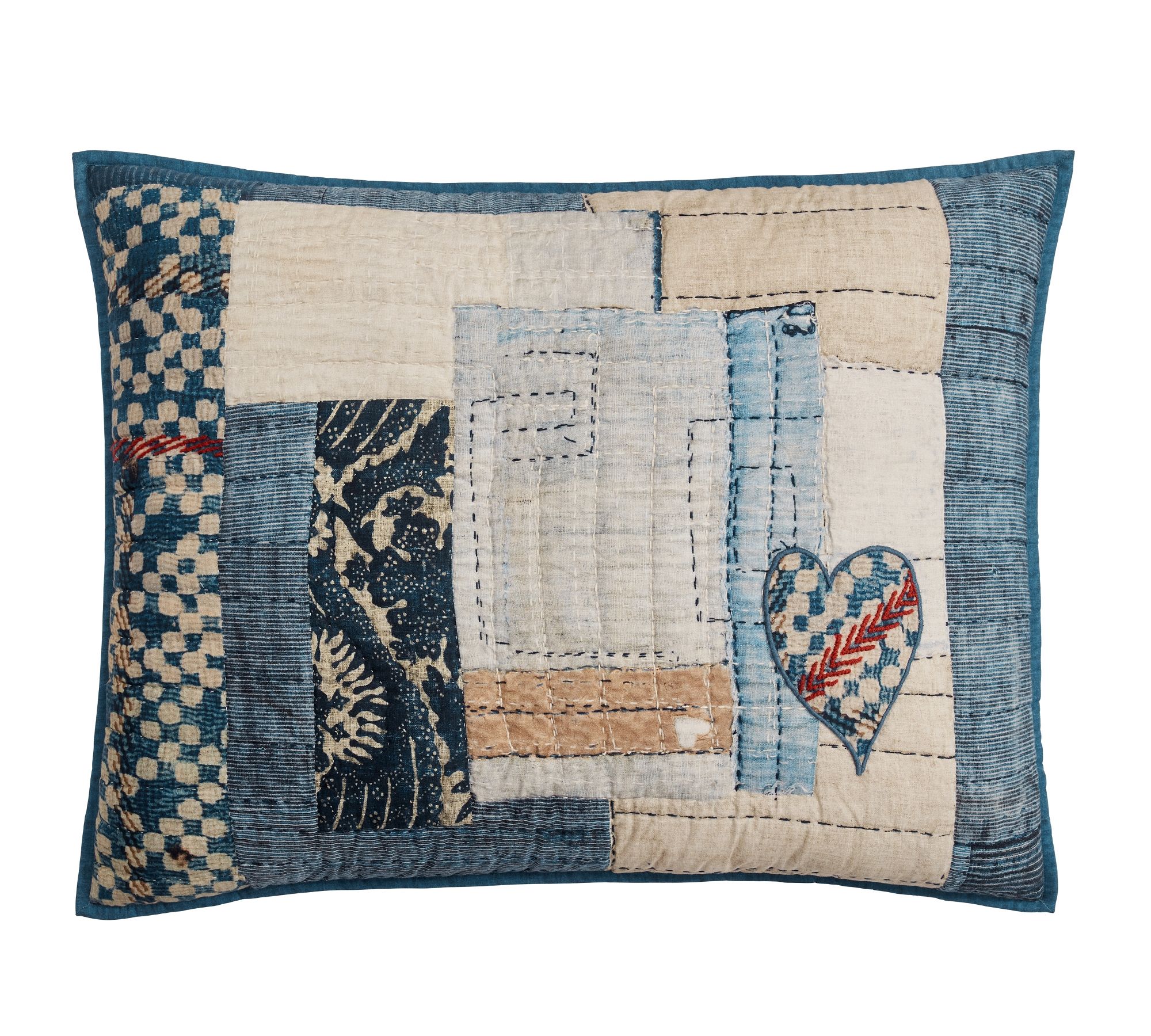 Love Handcrafted Reversible Quilted Sham