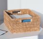 Tava Handwoven Rattan Rectangular Storage Basket