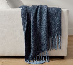 Hayes Faux Mohair Throw Blanket