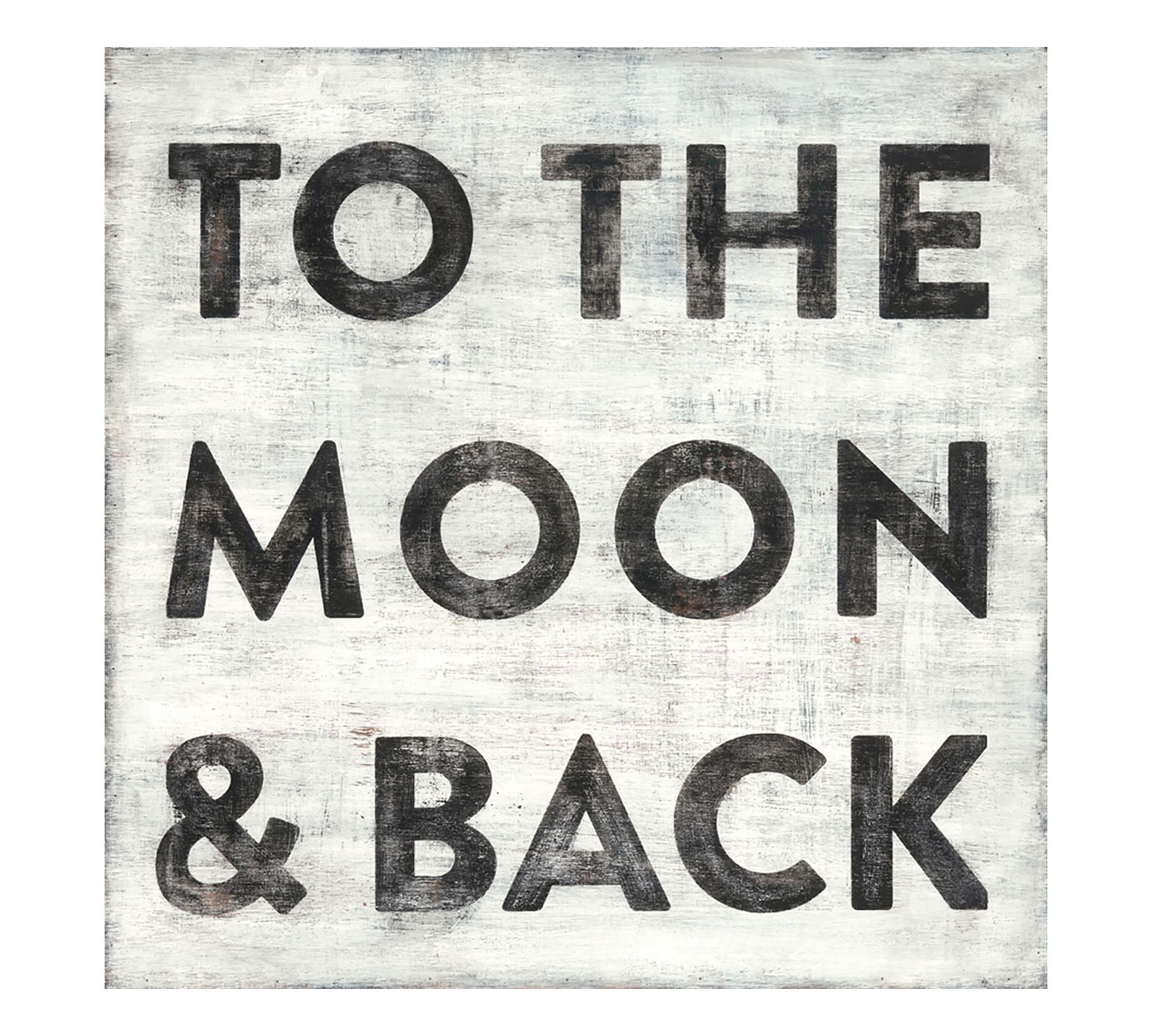 To The Moon And Back Wall Art