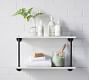 Linden Handcrafted Double Marble Shelf