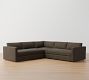 Jake Modular Leather 3-Piece L-Shaped Sectional (111&quot;)