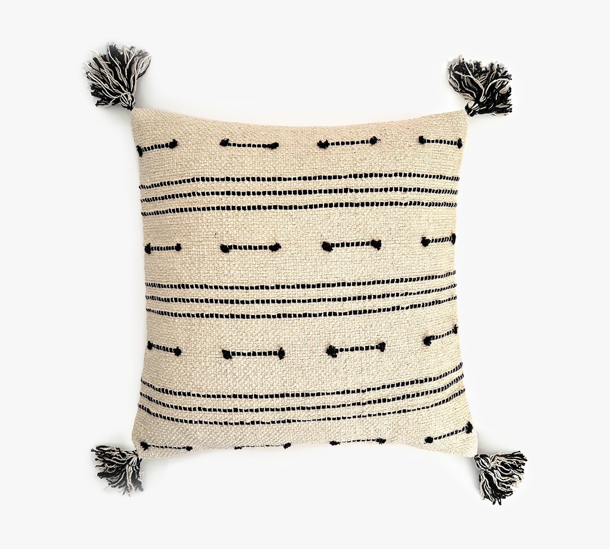 Bhuvana Handwoven Tassel Pillow Cover