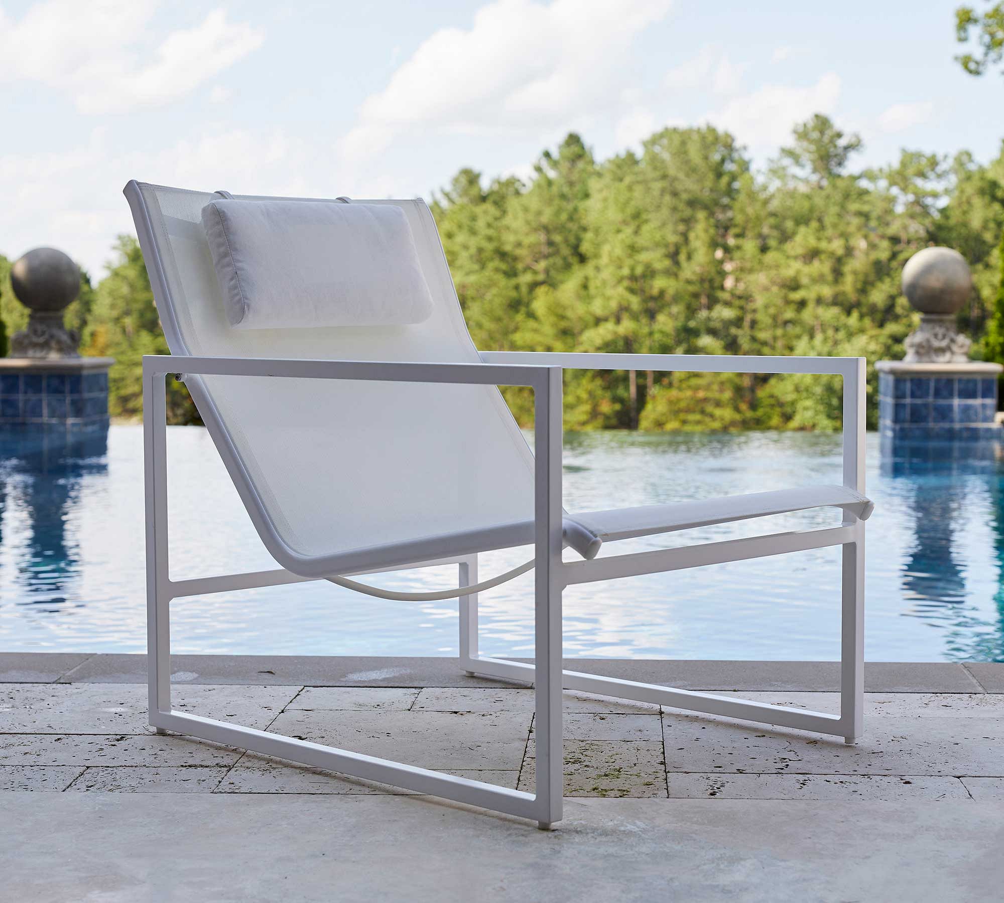 Syble Mesh Sling Lounge Chair