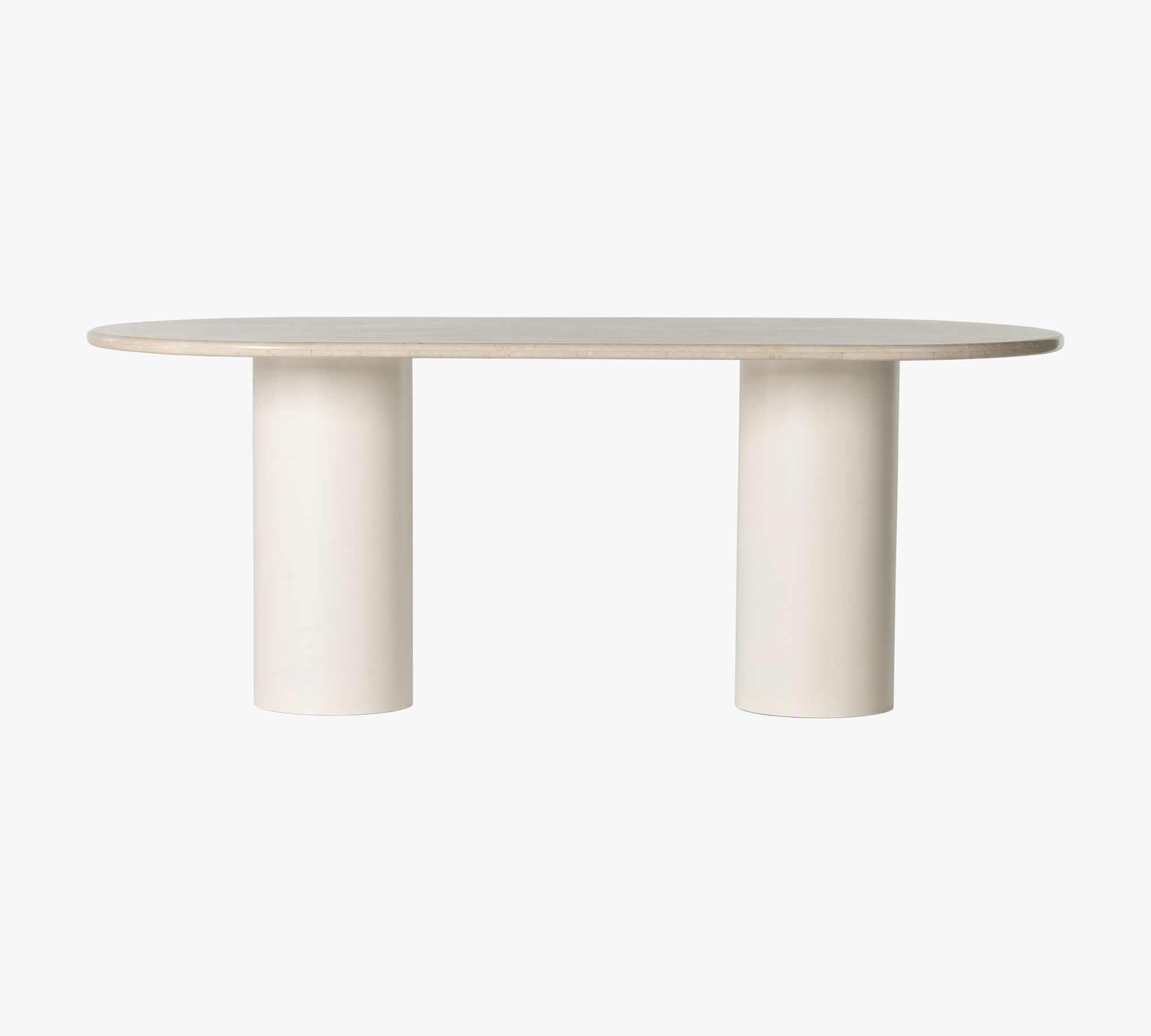 Rockfall Marble Oval Dining Table (78")