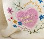 Honey Bunny Embroidered Shaped Pillow