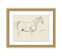 Horse Artist Sketch Print Wall Art