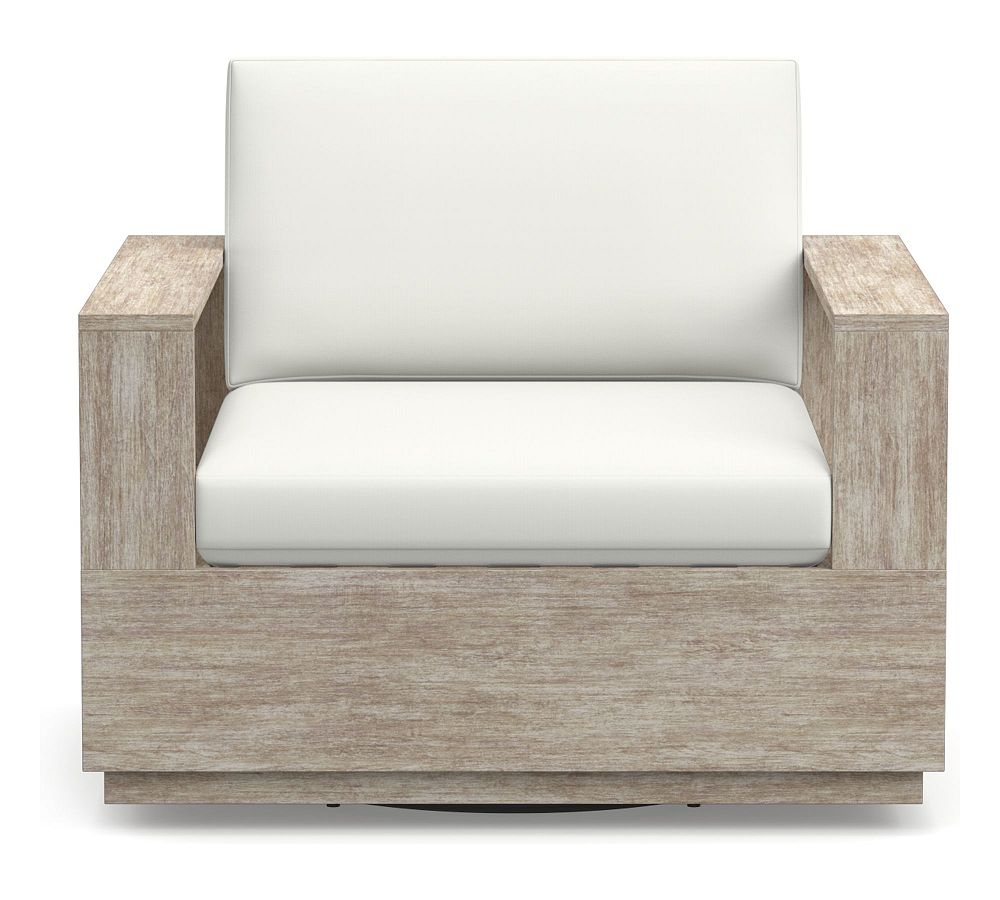 Indio Modern Platform Swivel Lounge Chair Cushions Pottery Barn