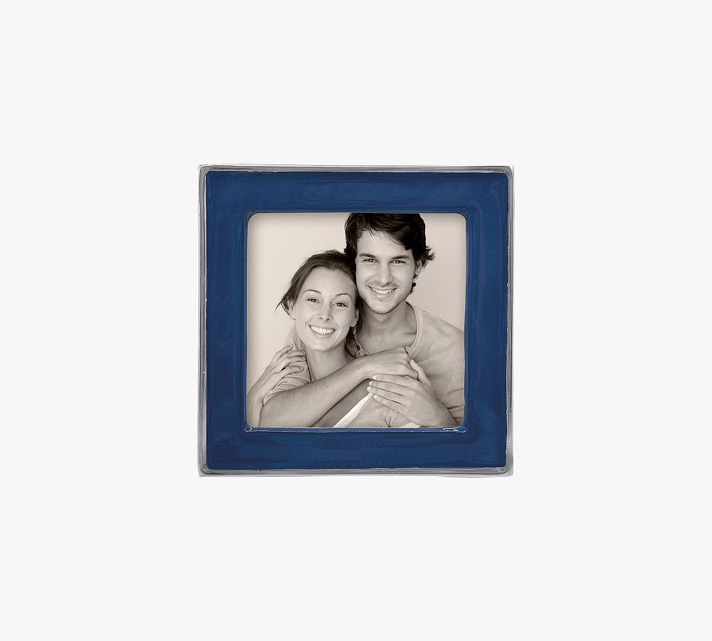 Navy Enamel Frame (4x4)