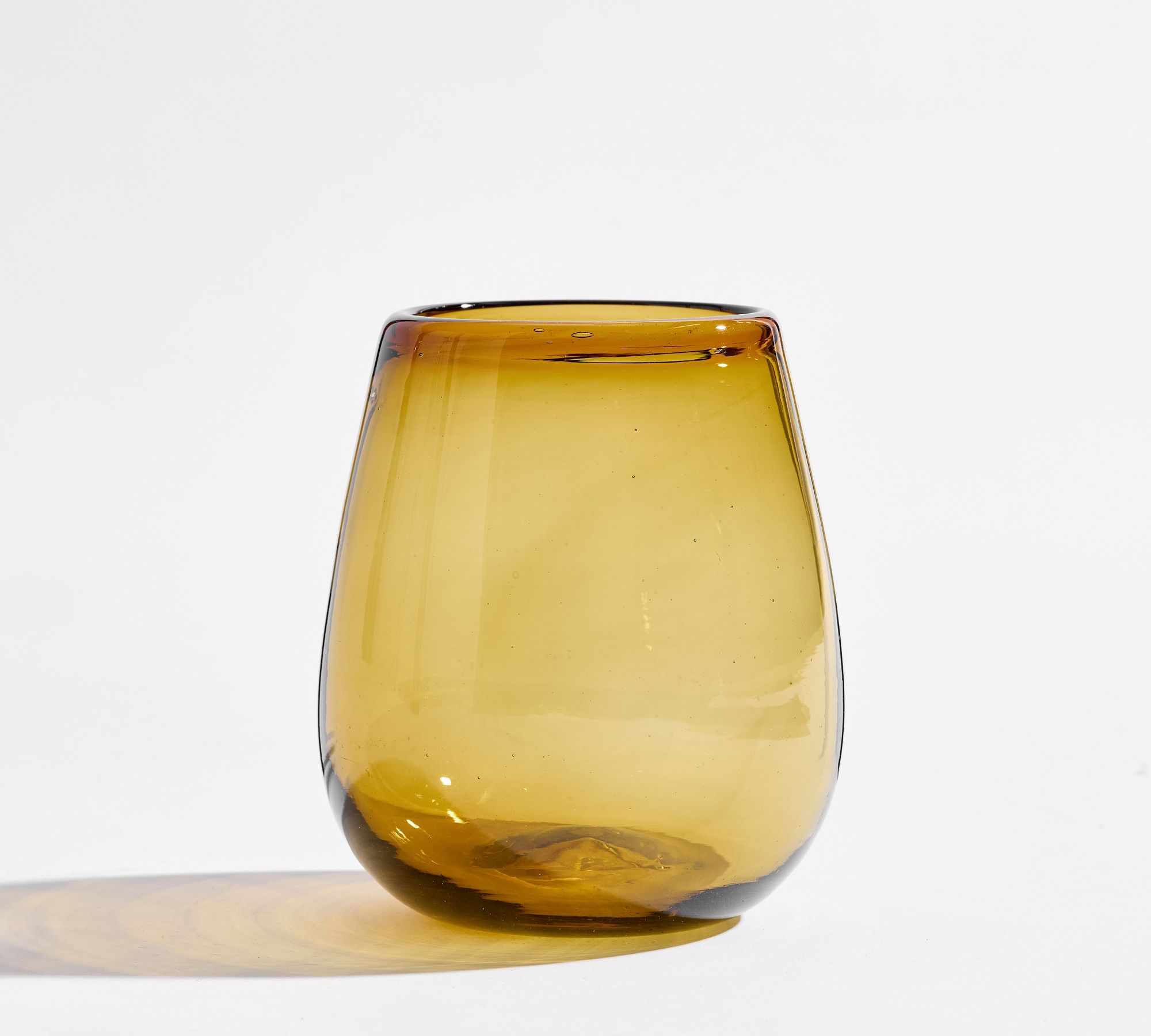 Santino Handcrafted Recycled Stemless Wine Glasses