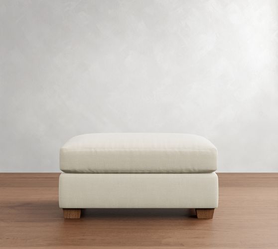 PB Comfort Modern Roll Arm Ottoman and a Half Pottery Barn
