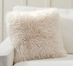 Luxe Faux Fur Pillow Pottery Barn