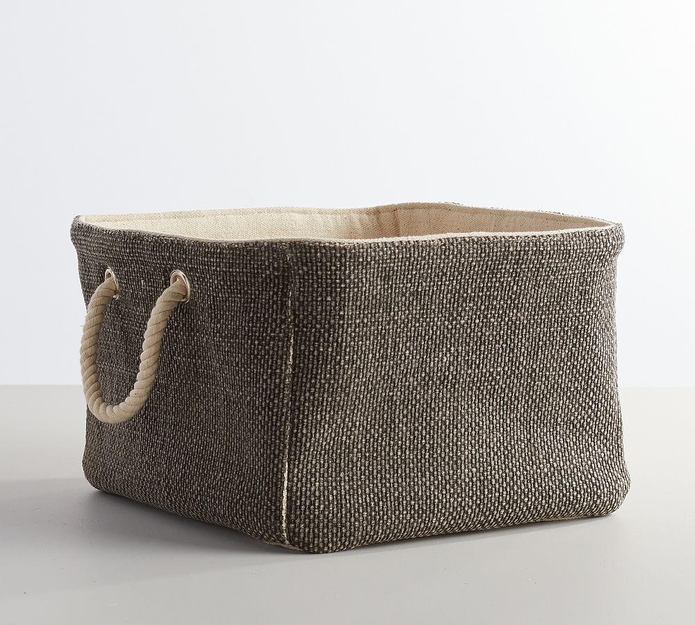 Mason Woven Utility Basket - Charcoal | Pottery Barn