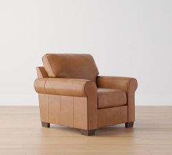 Buchanan Roll Arm Leather Chair