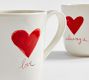 Painted Hearts Mugs - Set of 2