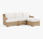 Huntington Wicker 4-Piece Slope-Arm Outdoor Sectional (95&quot;)