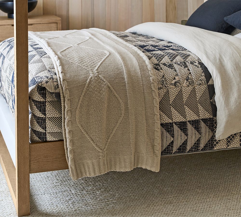 Cable Knit Blanket | Pottery Barn