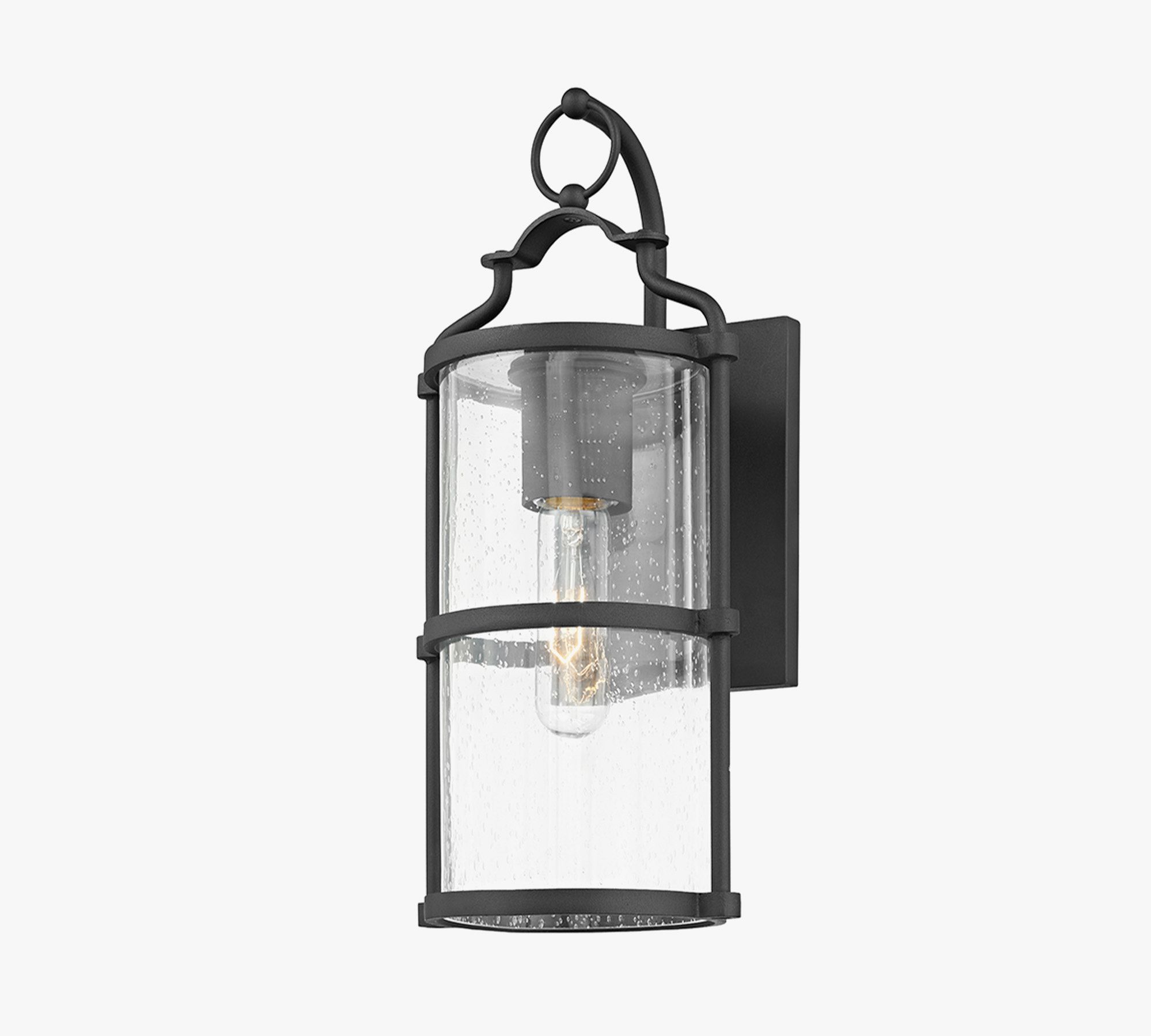 Brennon Outdoor Seeded Glass Sconce