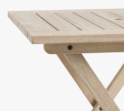 Indio Eucalyptus Folding Outdoor Bistro Table (24&quot;)