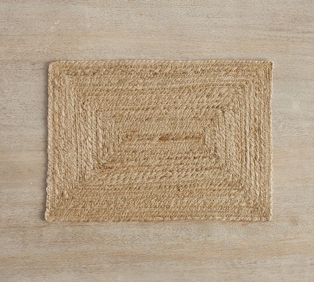 Colton Jute Rectangular Placemats - Set of 4 in Natural