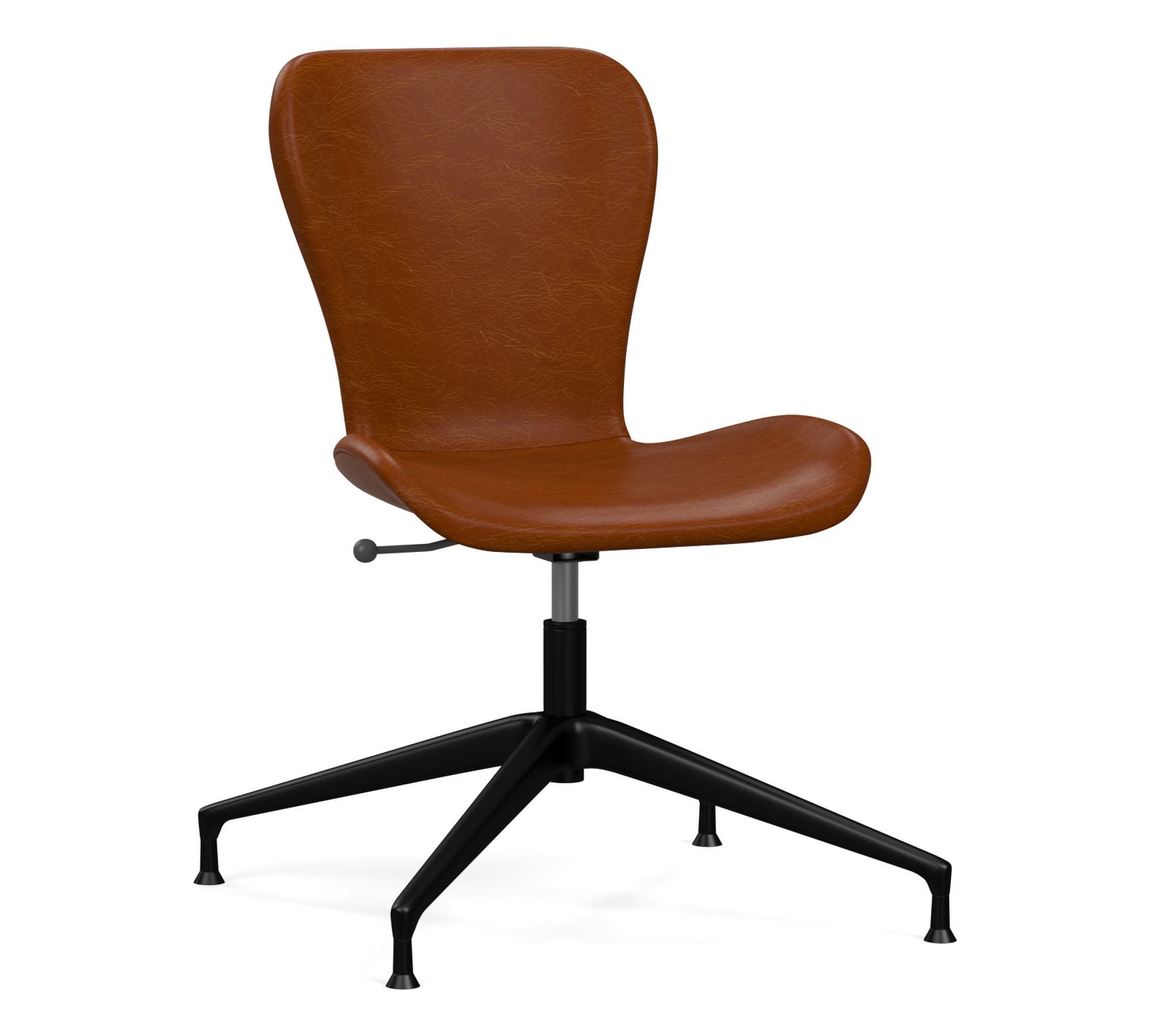 Burke Leather Swivel Desk Chair