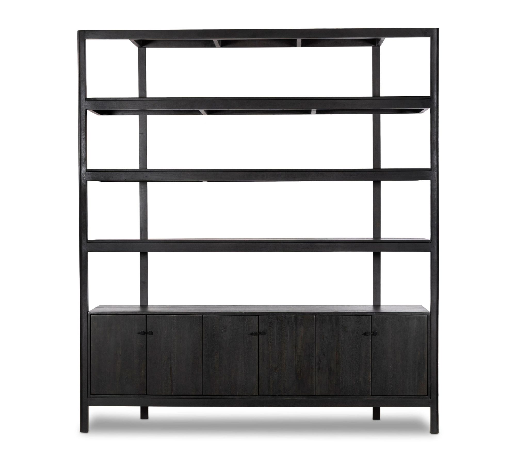 Hughes Wide Bookcase with Cabinets (84")