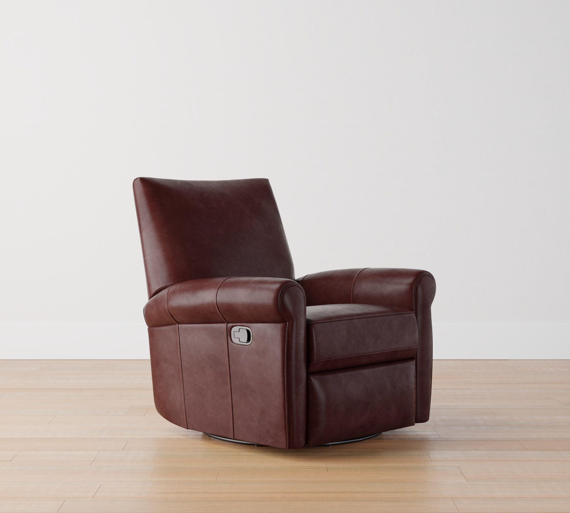 Grayson Leather Swivel Recliner