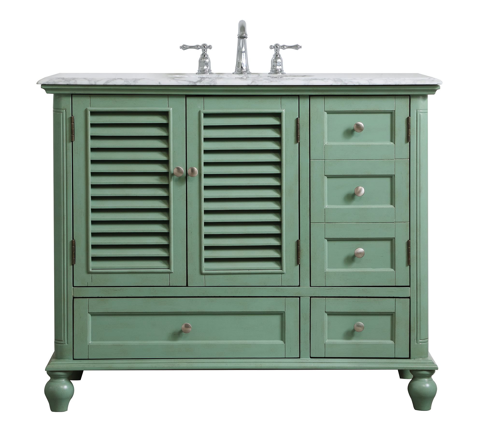 Page 42" Asymmetric Single Sink Vanity with Doors