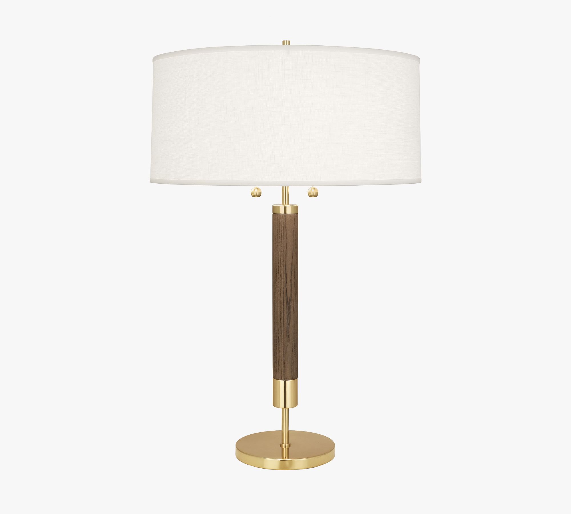Grant Wood & Metal Table Lamp