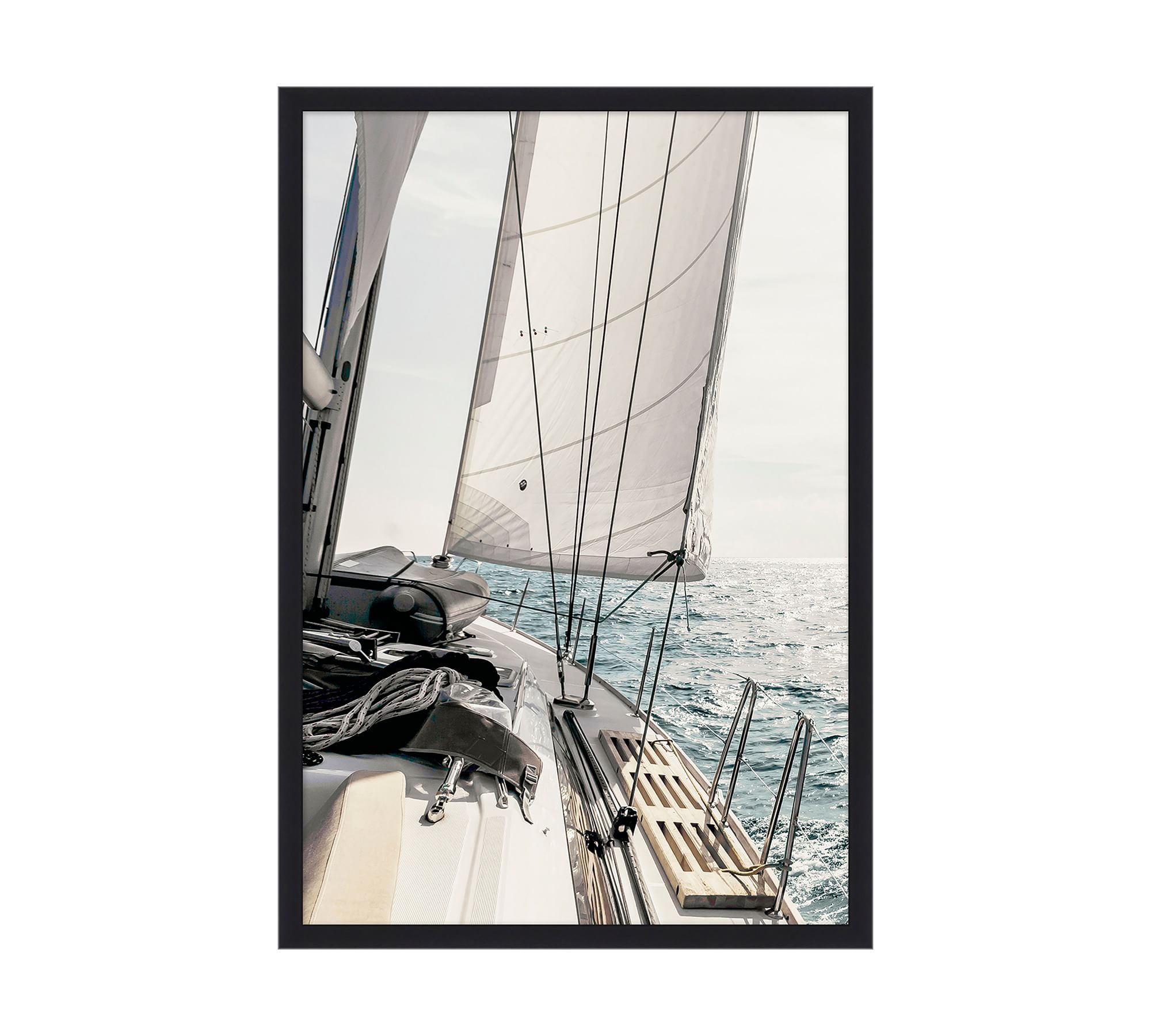 Sunday Sail Framed Wall Art Print