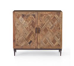 Parquet Wood Cabinet Buffet (39&quot;)