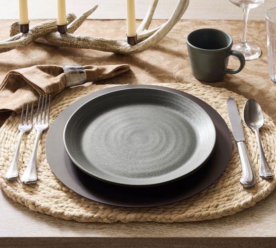 Larkin Reactive Glaze Stoneware Dinner Plates