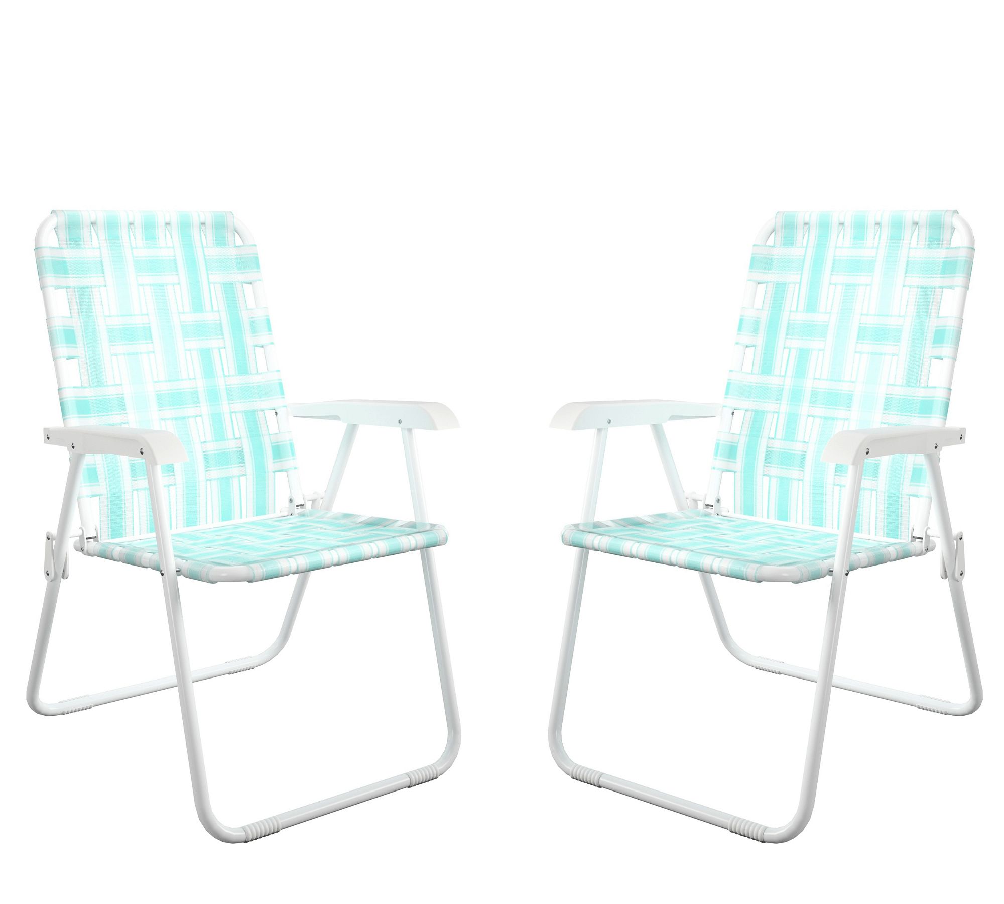 Gatlin Outdoor Folding Lounge Chairs - Set of 2