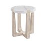 Jack Geometric Marble Accent Table (18&quot;)